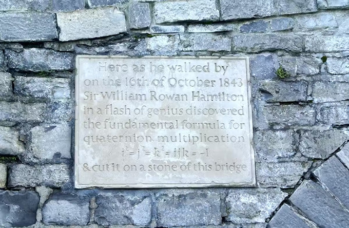 Three letters, one number, a knife and a stone bridge: how a graffitied equation changed mathematical history