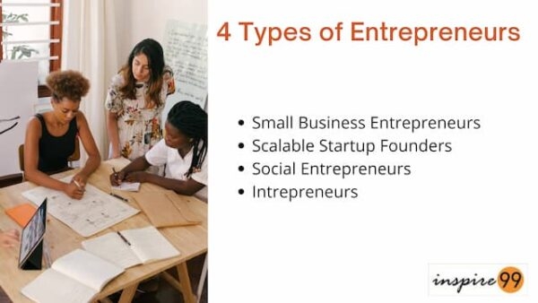 What are the types of entrepreneurs that exist?