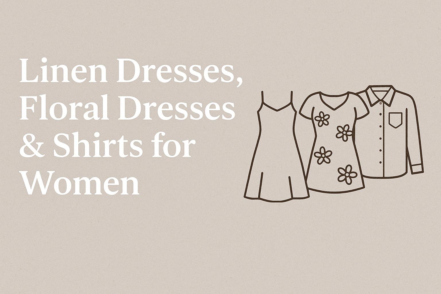 Effortless Style: Linen Dresses, Floral Dresses & Chic Shirts for Women