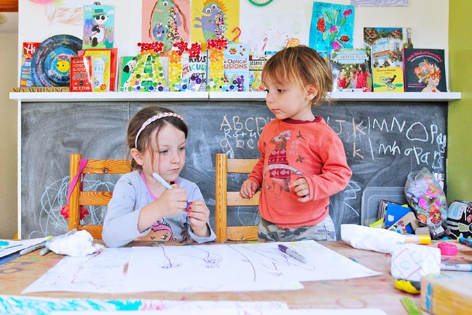 How to set up a kids’ art studio at home (and learn to love the mess)