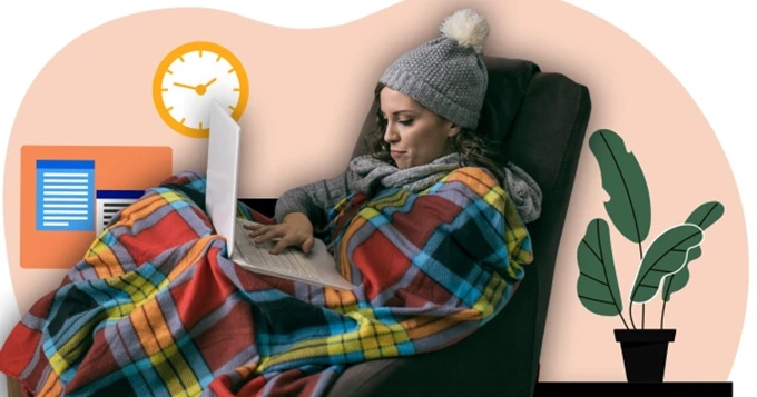 How to stay warm when you’re working from home (without turning the heating on)