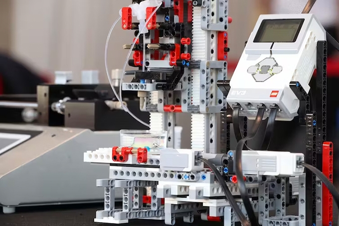 We built a human-skin printer from Lego and we want every lab to use our blueprint