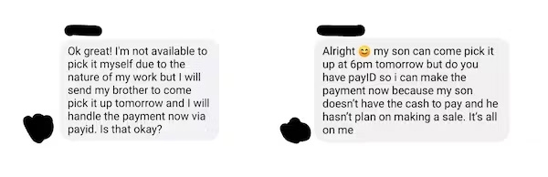‘My brother will pick it up, what’s your PayID?’ How to avoid this scam when selling stuff online